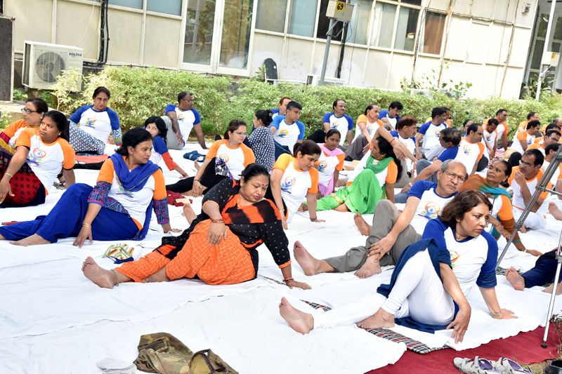 Yoga on Technology Bhawan Campus