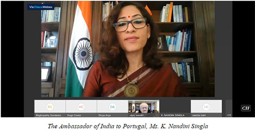 The Ambassador of India to Portugal, Ms. K. Nandini Singla