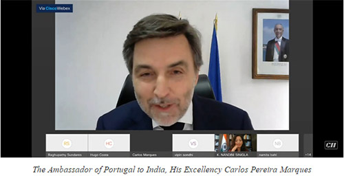 The Ambassador of Portugal to India, His Excellency Carlos Pereira Marques