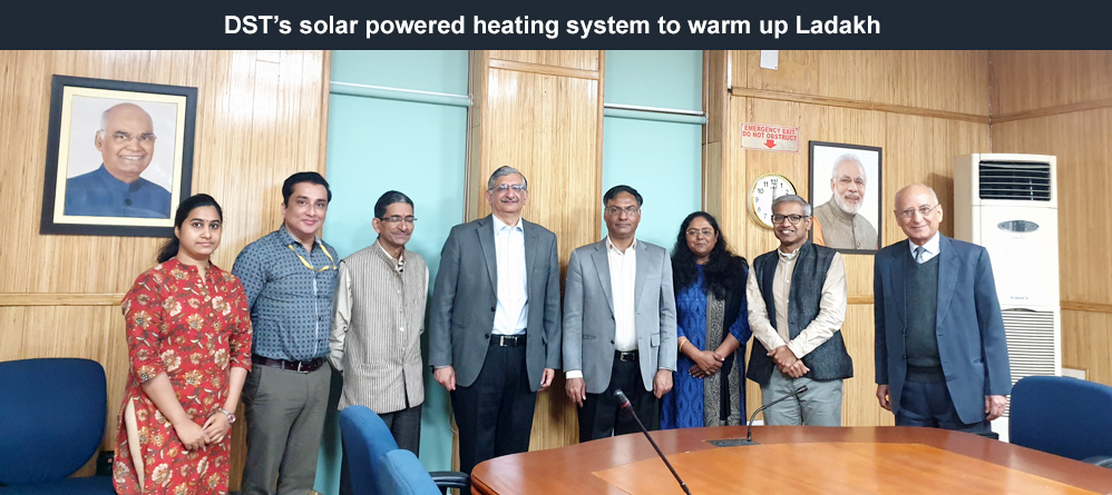 DST’s solar powered heating system to warm up Ladakh