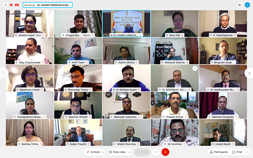 Dr. Harsh Vardhan holds first of its kind policy consultations with Indian Scientific Diaspora on STIP-2020 in a virtual meeting