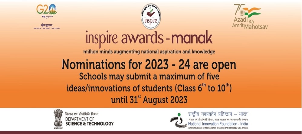 INSPIRE-MANAK Nominations 2023-24