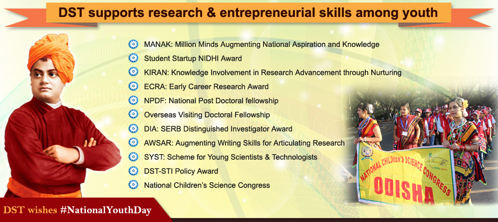 DST supporting research & entrepreneurial skills among youth