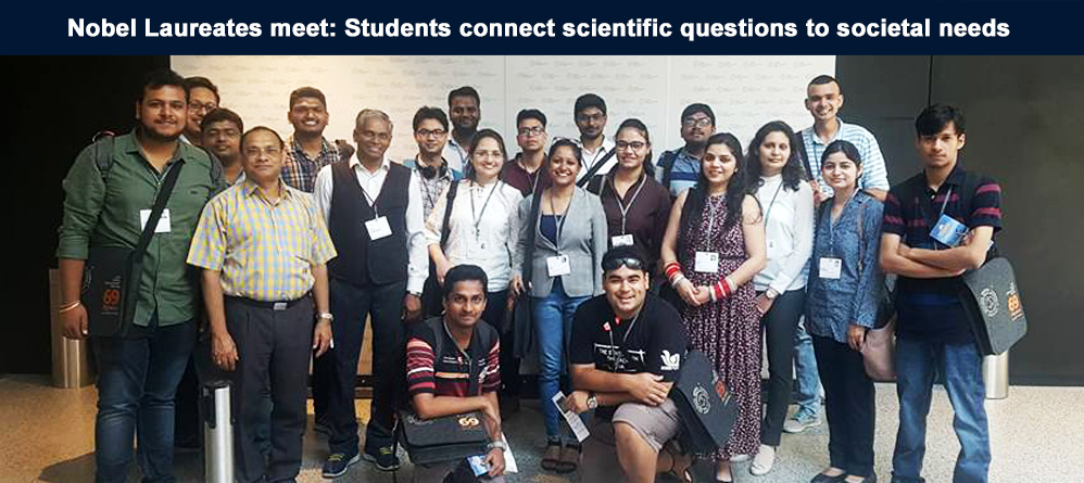 Nobel Laureates meet:  Students connect scientific questions to societal needs