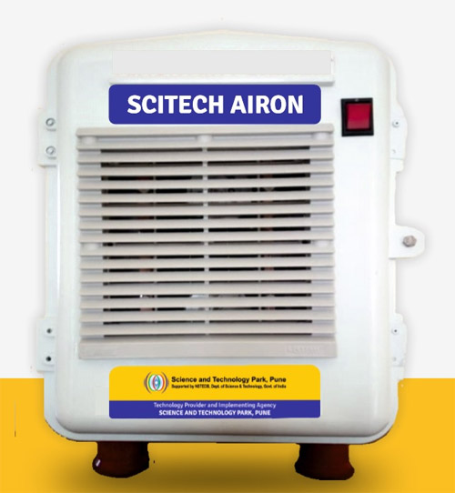 Scitech Airon - Tech by Pune based Startup incubatee of Scitech Park to disinfect Maharashtra hospitals in Covid 19 fight 