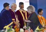  Hon'ble PM, Shri Narendra Modi felicitates the Nobel laureates at the 104th Indian Science Congress, at Tirupati 