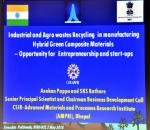 Expert Talk-03 by Dr. Asokan Pappu from CSIR-AMPRI,  on the Technology: Hybrid Green Composite Material  made out of Agricultural and other Industrial Waste,  in the Swacchta Packwada Program  arranged at Technology Bhawan, DST on May 2nd, 2018